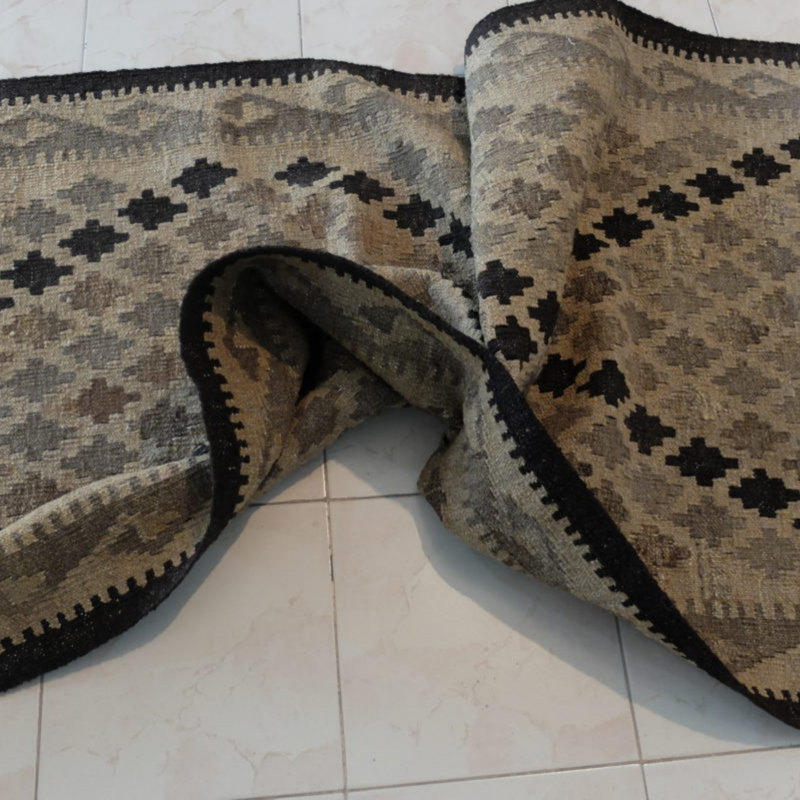 Hewett Runner 100 cm x 480 cm Moroccan Hand Woven Kilim