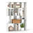 47" Open-Back Geometric Bookshelf Home 6-Cube Large Bookcase With Anti-Tip Kits-1391794278