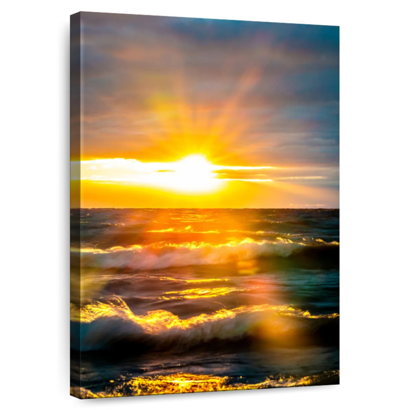 Gillard Sunrise Over Ocean I, H 12 po x l 8 po