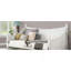 Lit de jour de style transitionnel avec moulures pour lit simple et moulures-413598737
