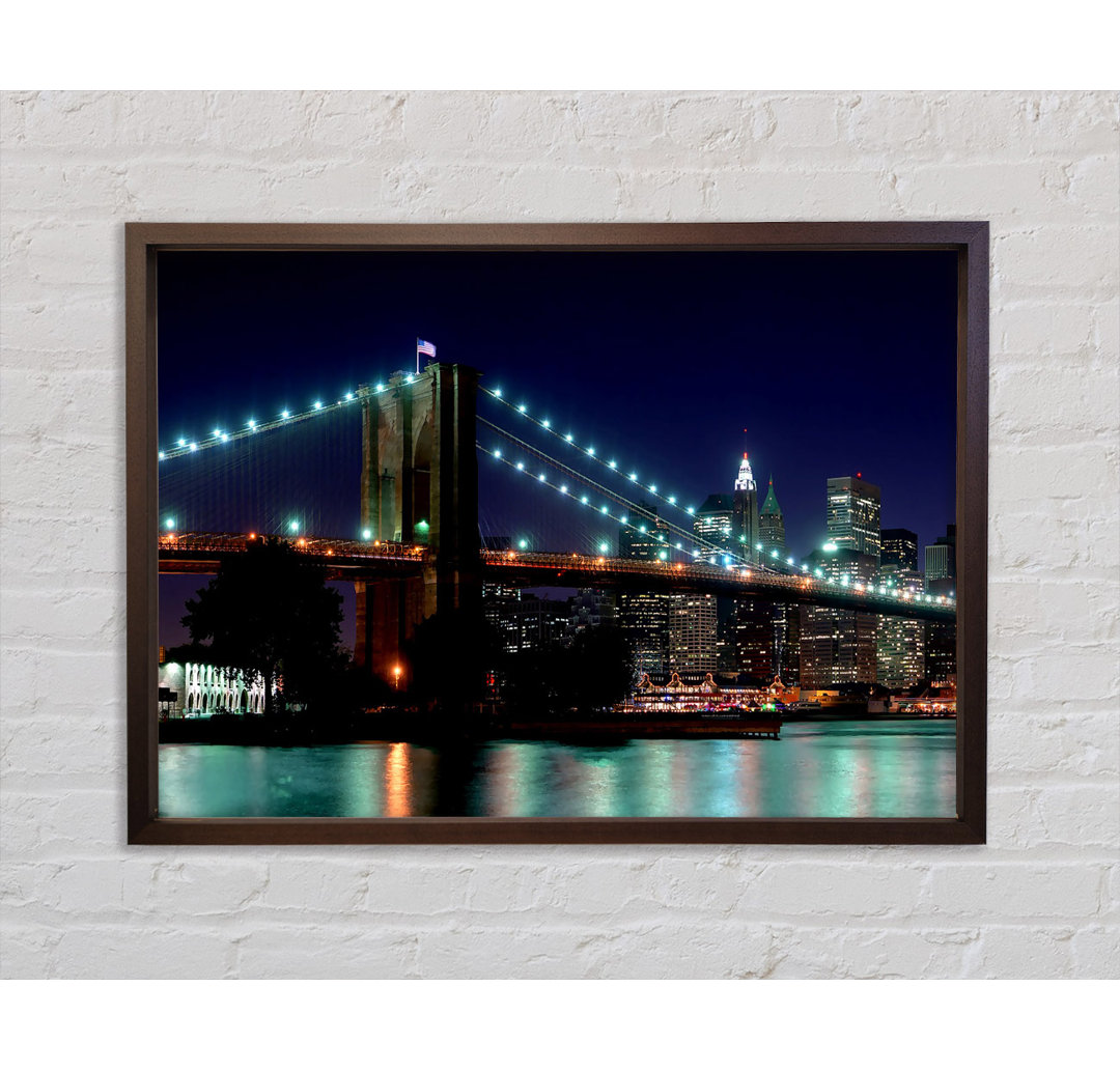 Brooklyn Bridge NYC Blue Nights - Druck