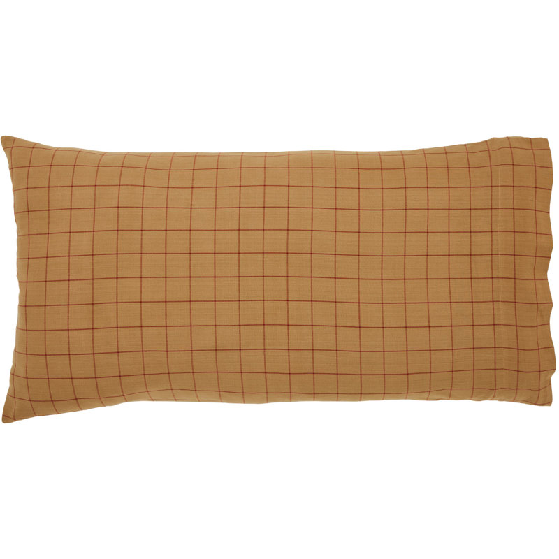Connell 100% Cotton Flatweave Plaid - Set of 2, King