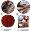 «Red Farmhouse Rustic Elegance V», reproduction florale en métal-1936779427