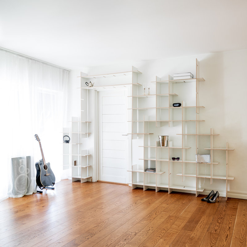 Valparaiso 223cm H x 223cm W Geometric Bookcase