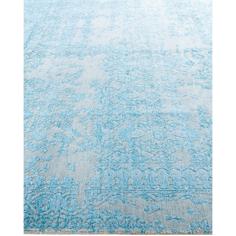 Overdyed One-of-a-Kind 8' 1" X 9' 10" Hand Knotted Area Rug