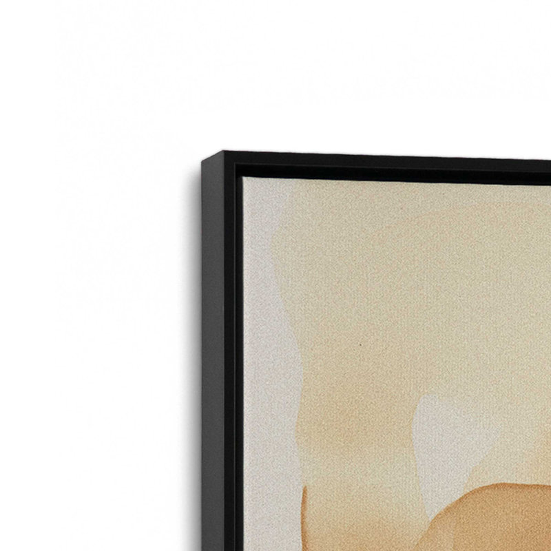Burnt Echoes II Canvas Print, Satin Black Floater Framed, 18.75" H x 12.75" W x 1.75" D