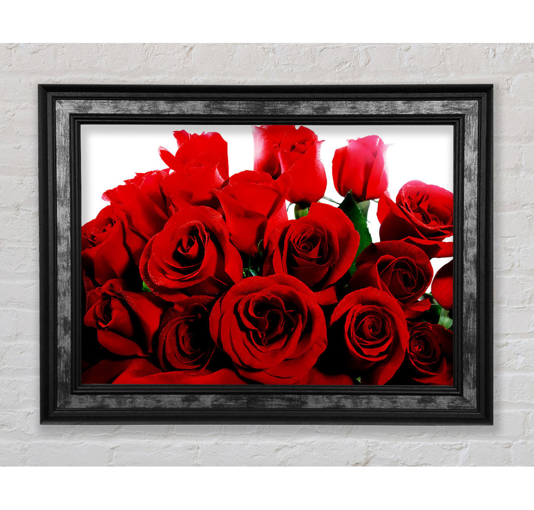 Bouquet Of Red Roses - Einzelner Bilderrahmen Kunstdrucke