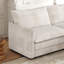 2 fauteuils en velours côtelé pour des moments de détente, repose-pieds amovibles, structure en bois massif, fauteuil inclinable profond, revêtement en tissu, ambiance calme dans le salon, avec 2 poufs, construction, intérieur confortable