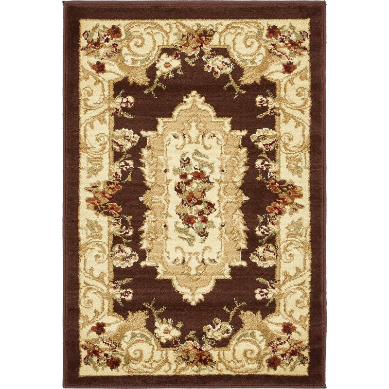 Oriental Area Rug, Rectangle 66 x 91cm