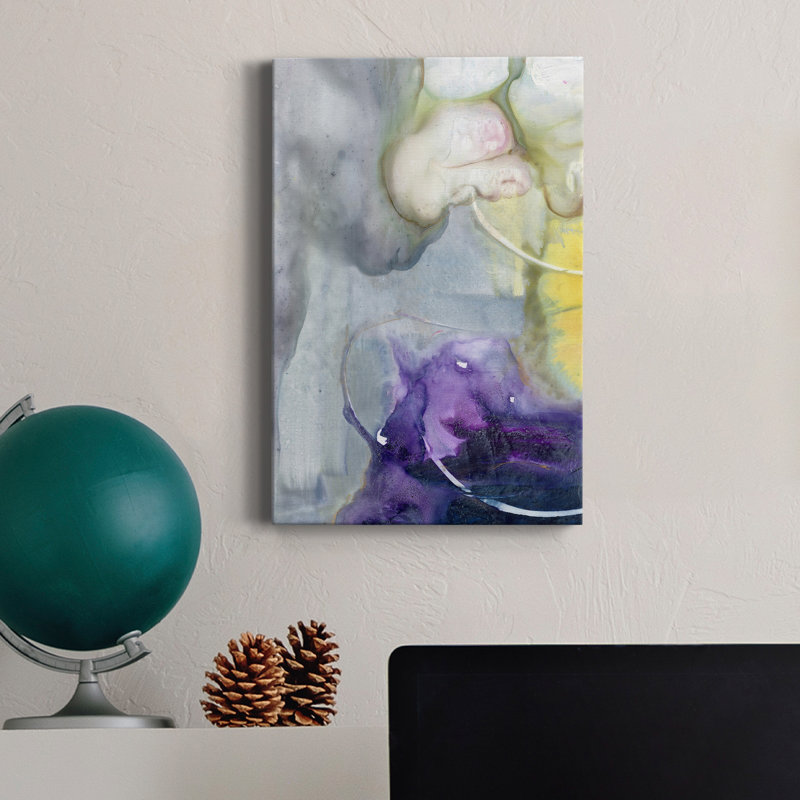 Floating Colors II - Wrapped Canvas Print, 18" H x 12" W x 1" D