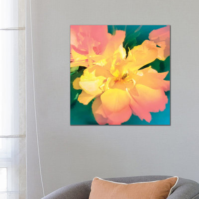 Electric Flower by Beli - Wrapped Canvas Print