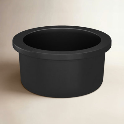 NativeStone Olivos 16" Round Bar Sink