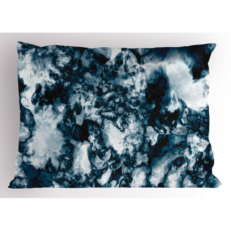 Marble Polyester Abstract Sham Set, Twin