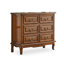 Armoire d'appoint en bois massif brun rougeâtre