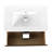 Ceramic Sink Bathroom Vanity 30" - Wall Mounted, 2 Soft-Close Drawers, Graceful With Beautiful Finish-1483385346