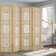 East Broadway 69'' W x 70.5'' H 4 - Panel Solid Wood Accent Room Divider