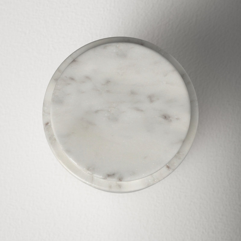 Marble Jar, 5" H x 4.8" W x 4.8" D