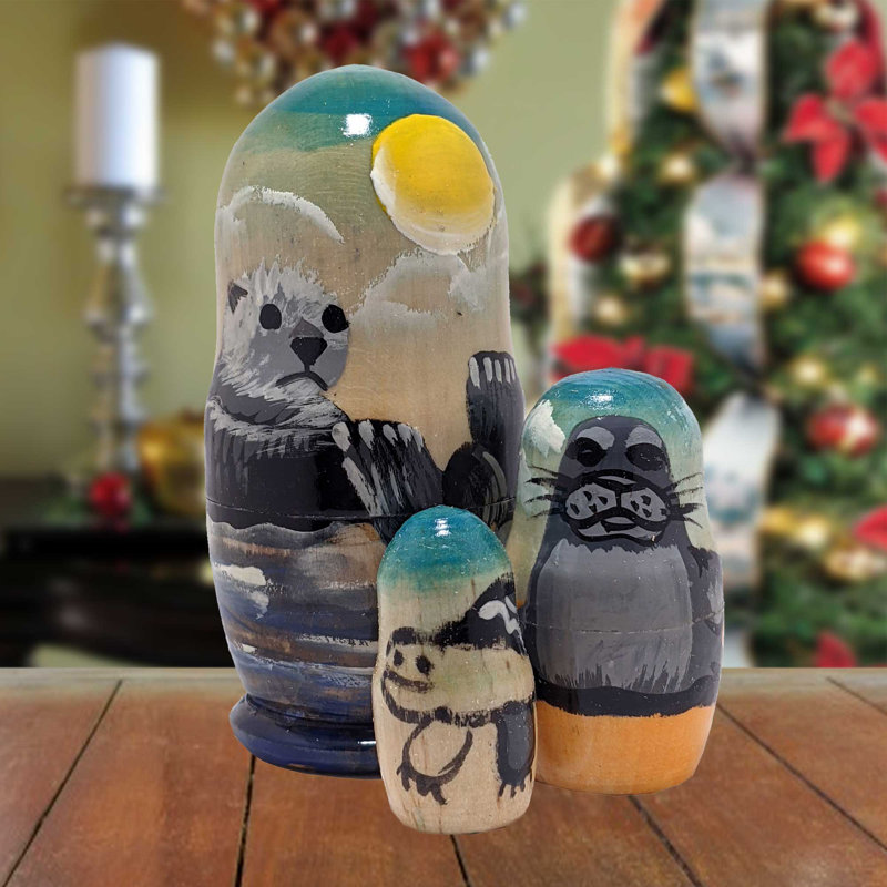 Ensemble de poupées gigognes 3 pièces Matreshka