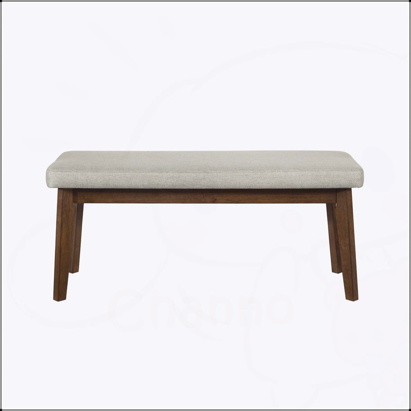 Banc de salle à manger rembourré Mid-Century