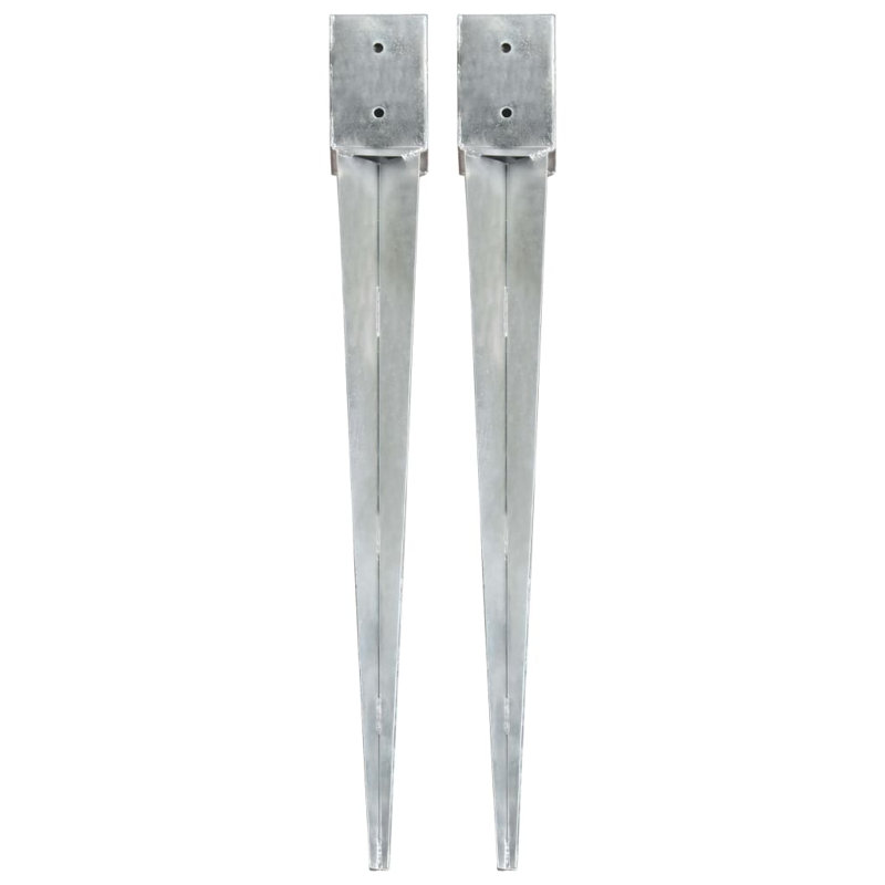 Mood Dakota Fields Silver Metal Post Kit / System for Fence Panels
