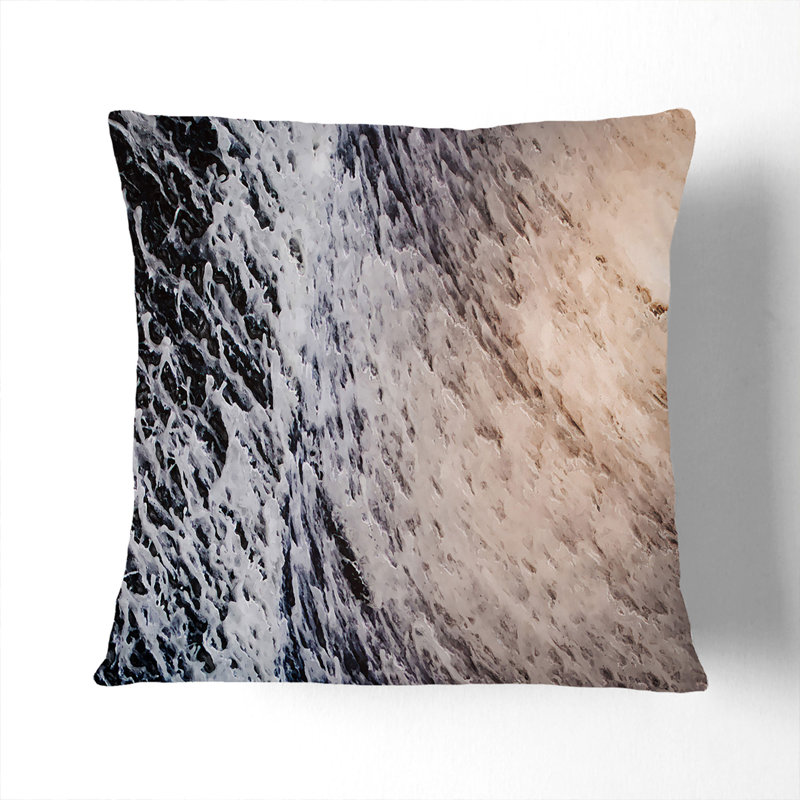 Square Throw Cushion, Stone, 55cm H x 55cm W x 20cm D