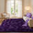 Solid Rug Soft Fluffy Grape Purple Indoor Area Rug for Living Room Bedroom Nursery Kids Room-805677168-835077181