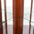 Display Cabinet, Glass, Corner With Lights, Adjustable Tempered Shelves, Mirrored Back