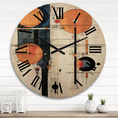 Horloge murale en bois massif Perrytown