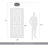 William 3 Light Flush Mount in Matte Black with Matte Black Shade
