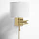 Sean Single Light Dimmable Plug-in Swing Arm Sconce