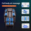 Fauteuil de massage chauffant inclinable en similicuir à largeur réglable et chauffant-34355106