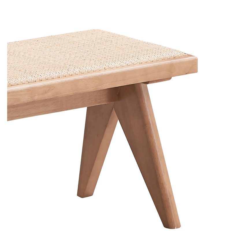 Pratique et à la mode, banc, largeur de 51 pouces, poids de 23 lb, utilisation sans effort de style Mid-Century, respirant, profondeur 14, siège chaud