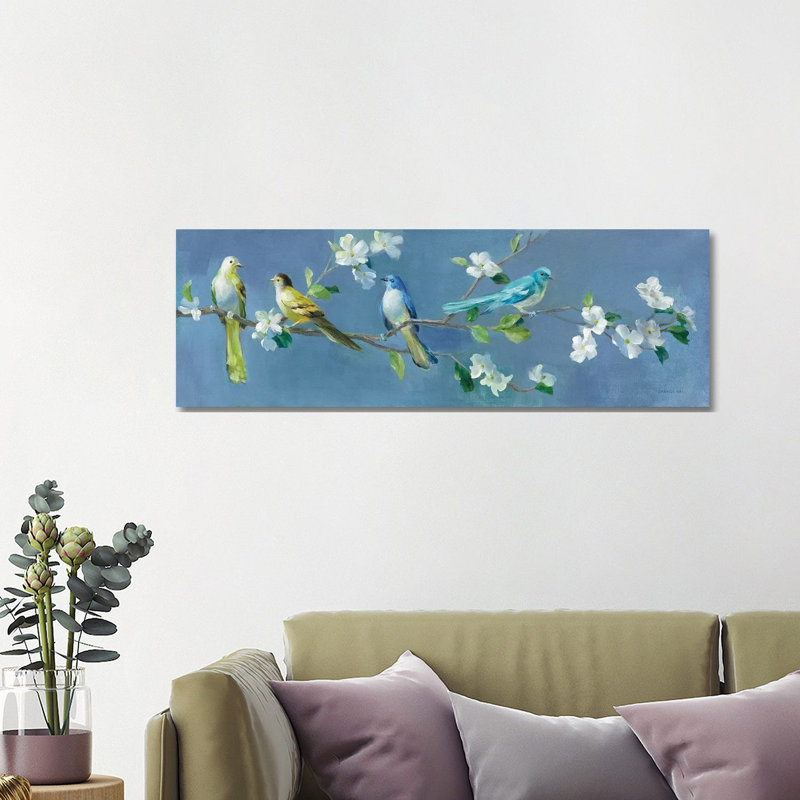 Spring In The Neighborhood I by Danhui Nai - Wrapped Canvas Panoramic Print, 121.92 cm H x 40.64 cm W x 3.175 cm D