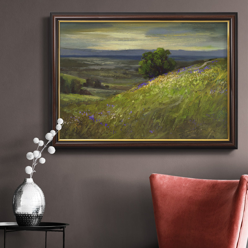 Toile encadrée de qualité supérieure Pathy Windy Hill - prête à être accrochée, H 18 po x l 27 po x P 1 po