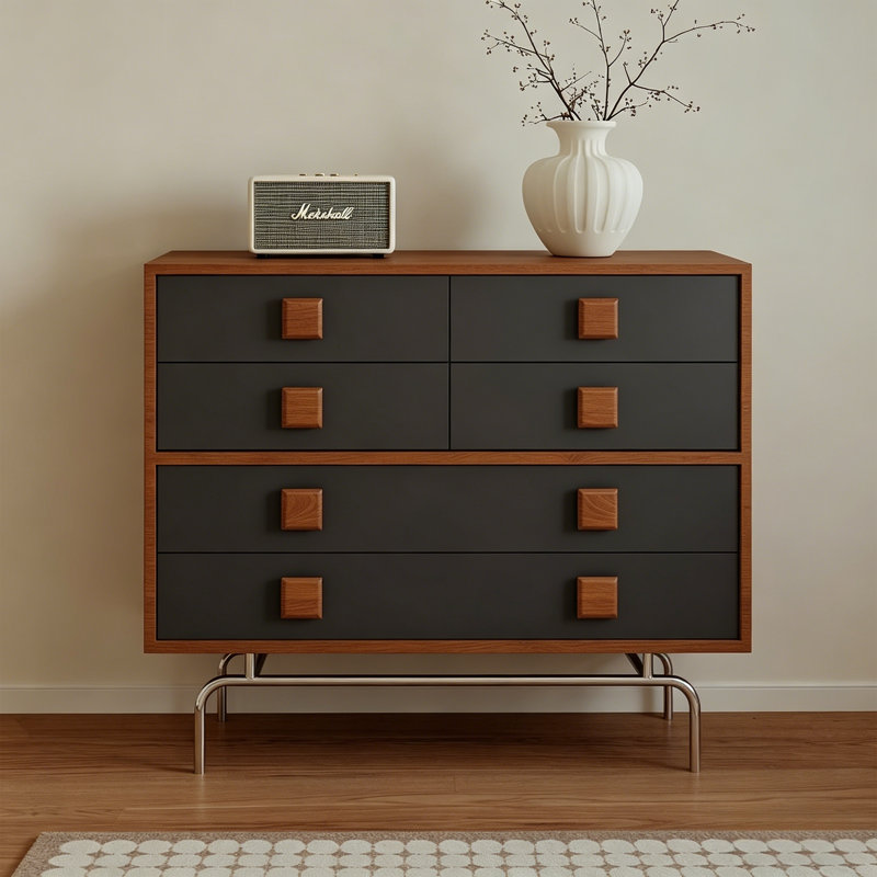Commode d'appoint Vintage, Noir