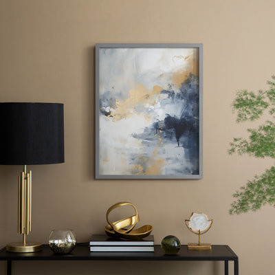 FLORAL Series CCCCXX - reproduction encadrée de qualité supérieure - prête à être accrochée - aucun clou requis