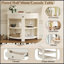 Console demi-lune avec tiroir et 2 tablettes-272522665