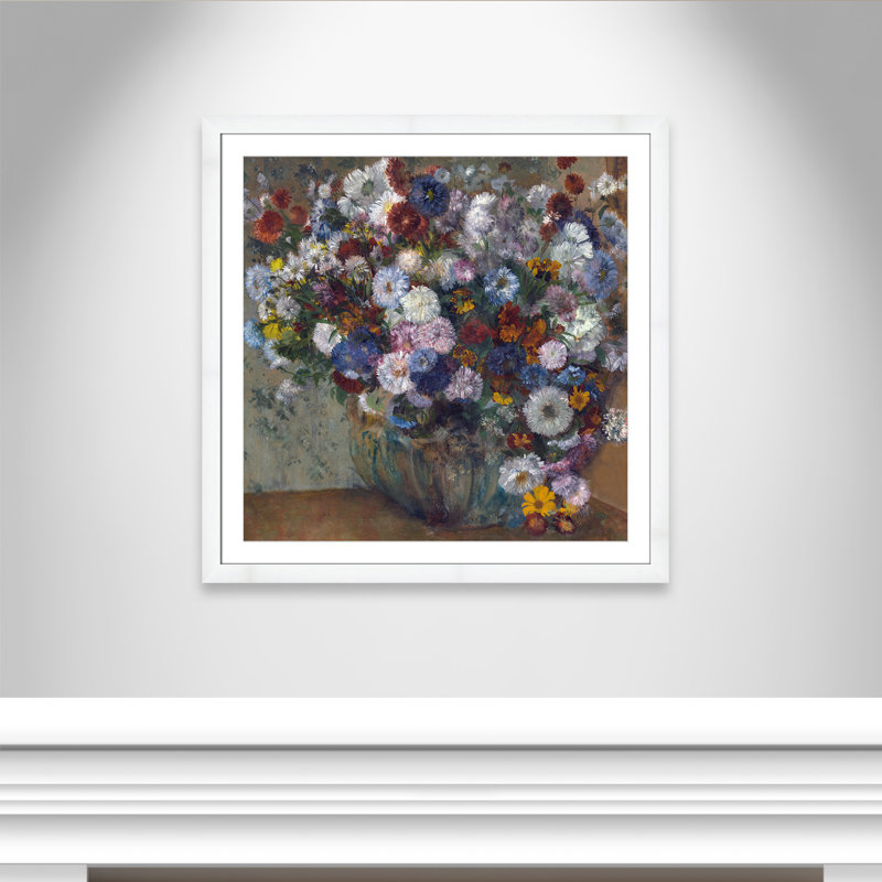 «A Vase of Flowers» par Edgar Degas, Blanc, H 37,5 po x l 37,5 po