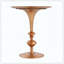 Petite table de bout ronde en métal, fabriquée à la main par des artisans qualifiés, présentant une excellente résistance à la corrosion