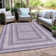 Machine Washable Indoor/Outdoor Xhevrie Lavender Rug