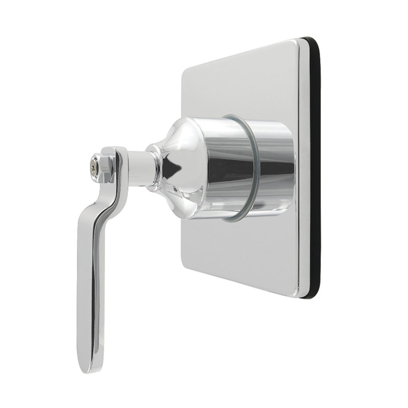 Kingston Brass Whitaker Single-Handle Wall Mount Six-Way Diverter Valve with Trim Kit, Polished Chrome
