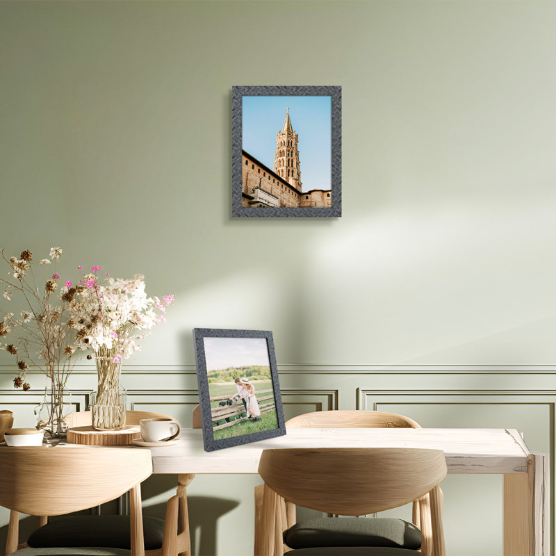 Ensemble de cadres photo en bois, H 11,02 po x l 9,06 po x P 0,59 po