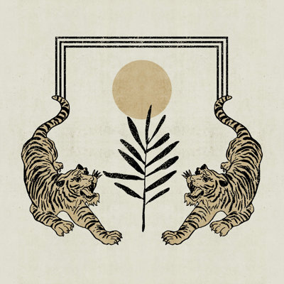 «Furious Cats I» par Melissa Wang - impression sur toile tendue
