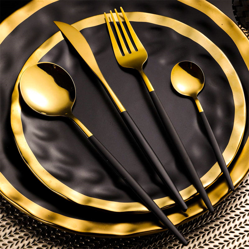 Canora Grey Andinoh 24 Piece Stainless Steel Cutlery Set , Service for 6
