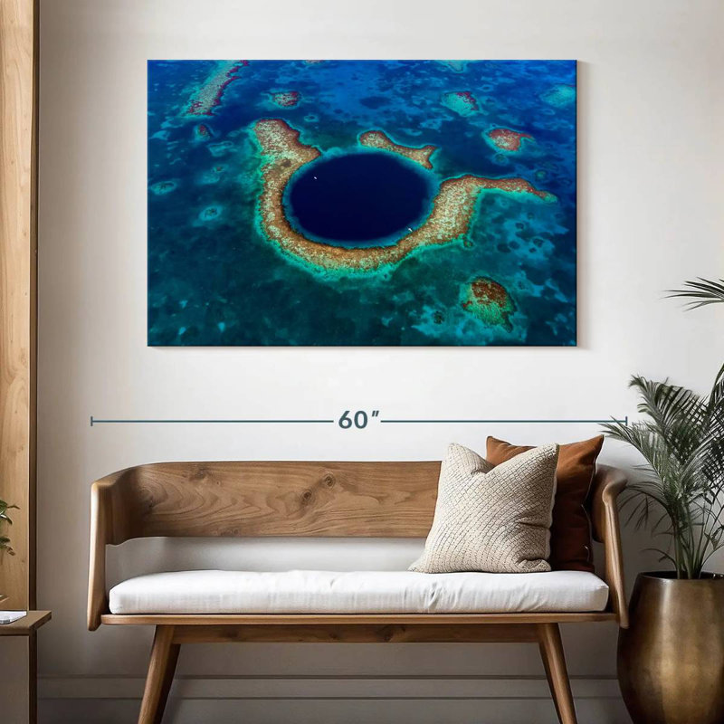 Nicci Belize's The Great Blue Hole, H 32 po x l 48 po