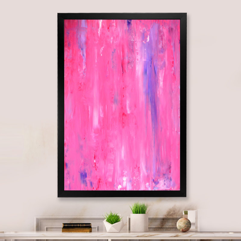 Abstrait, univers - peinture, Cadre photo noir, H 32 po x l 16 po