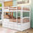 Endijs Kids Twin Over Twin Bunk Bed with Trundle with Drawers-1698595101
