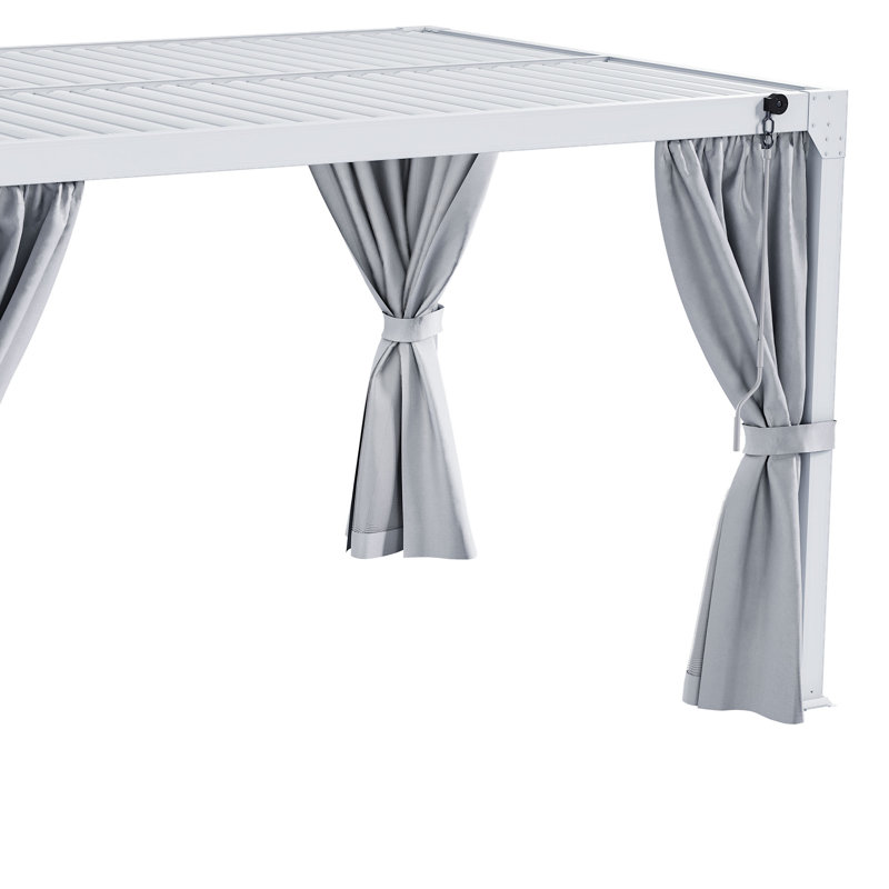 13ft x 10ft Outdoor Gazebo with Curtains