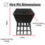 Samuel Alexander Rectangle Smokeless Fire Pit