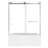 Kingston Brass 60-Inch Acrylic Rectangular 3-Wall Alcove Tub With Tub Door, Hand Drain-108586765-108586762